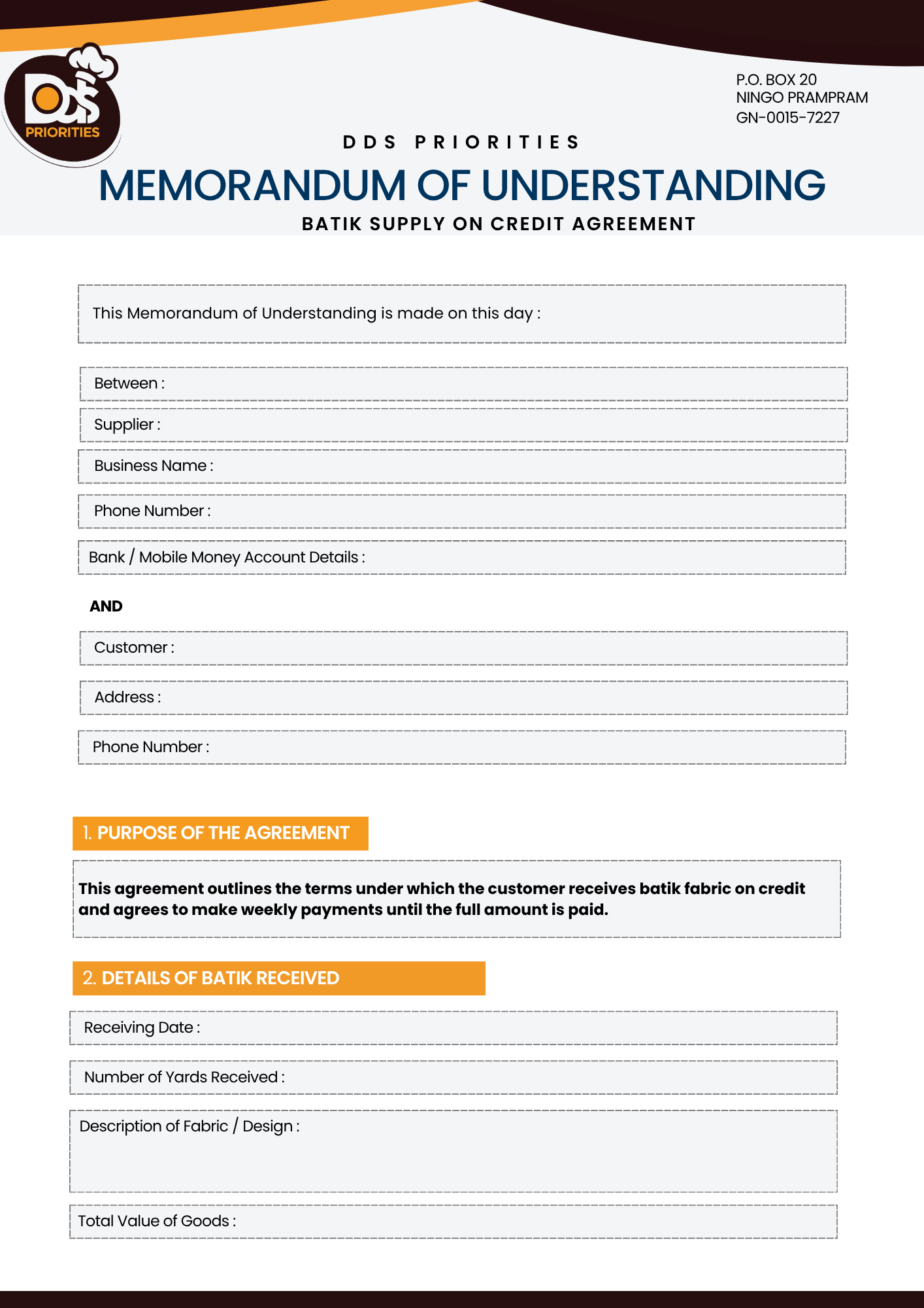 Form design